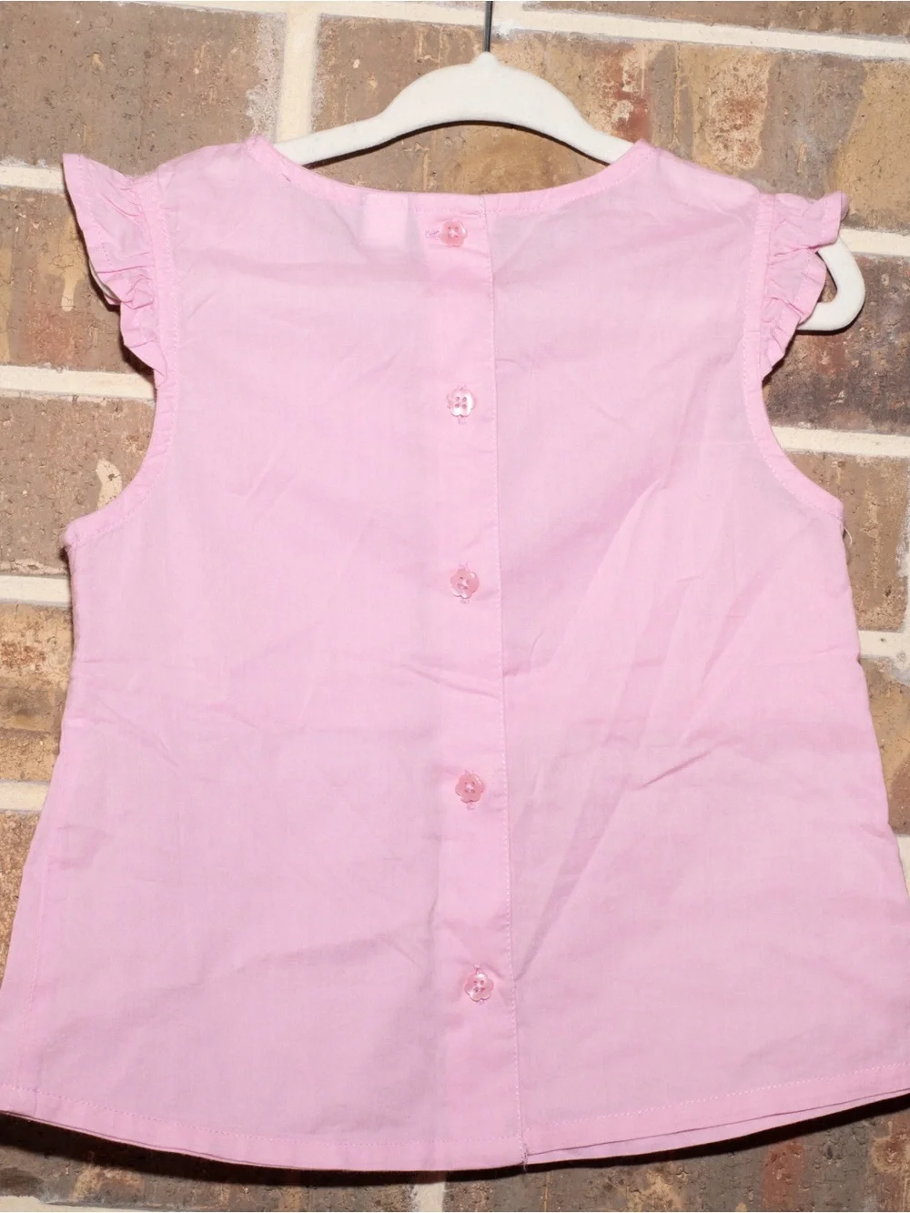 Baby gap pink floral blouse